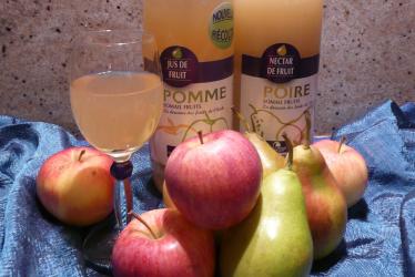 Jus de pomme et nectar de poire du Pays Cathare