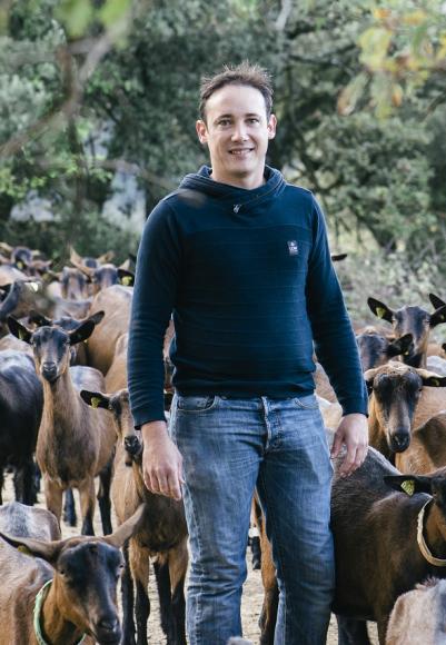 Matthieu Bouette, Eleveur de chèvres à Fajac-en-Val