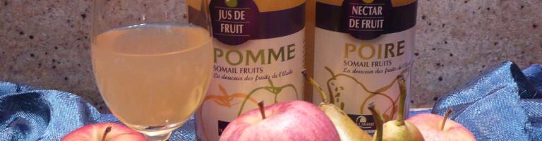 Jus de pomme et nectar de poire du Pays Cathare