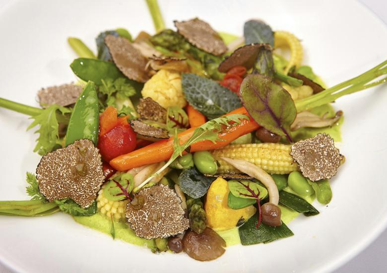 SALADE AVEC TRUFFE BLANCHE